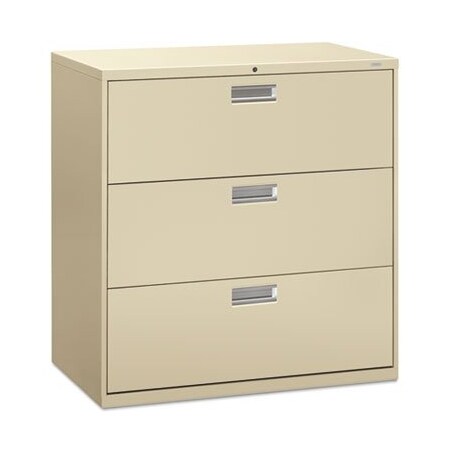 Hon HON, 600 SERIES THREE-DRAWER LATERAL FILE, 42W X 18D X 39.13H, PUTTY 693LL